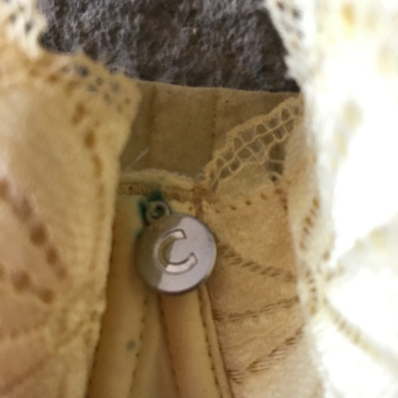 Yellow Lace Patterned Push Up Bra - Picture 4 of 6